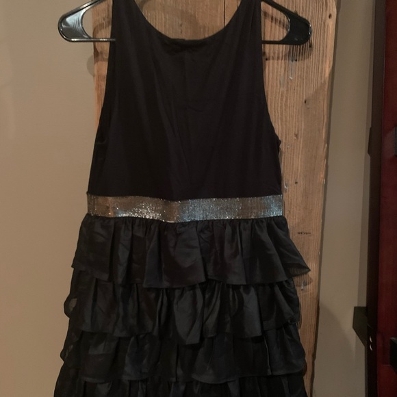 Black Ruffled Dress - Picture 4 of 4